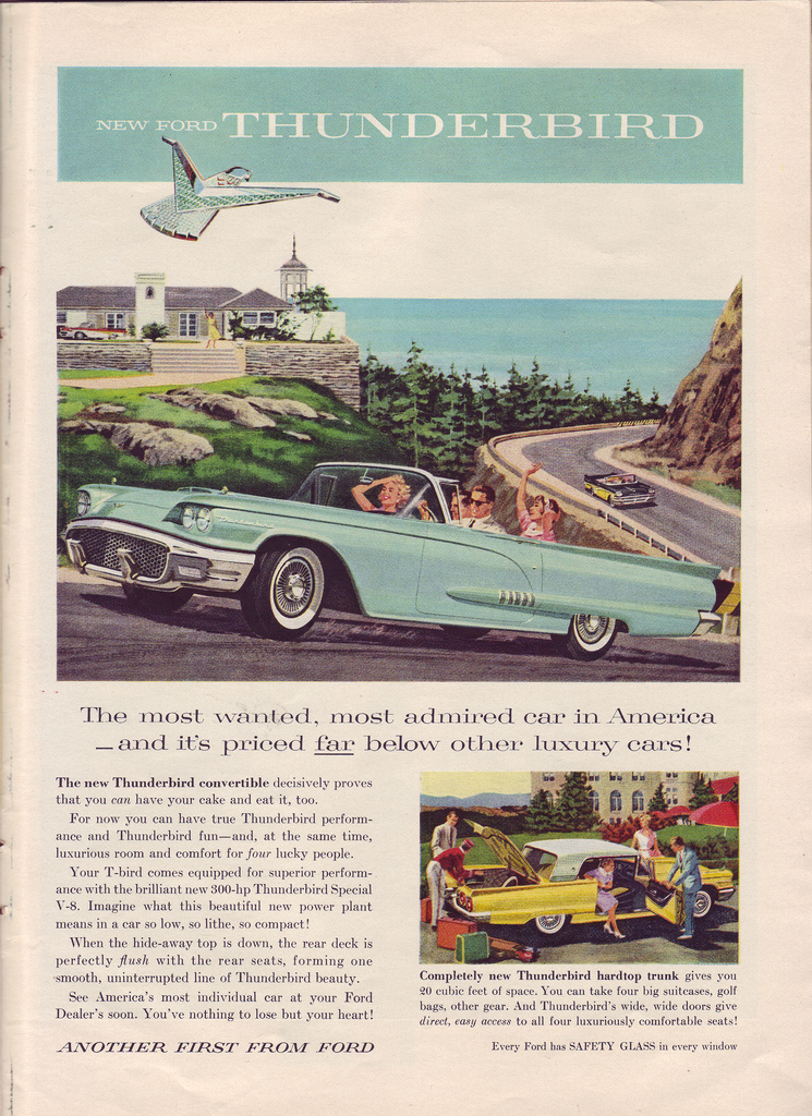 1958 Ford Thunderbird Advertising